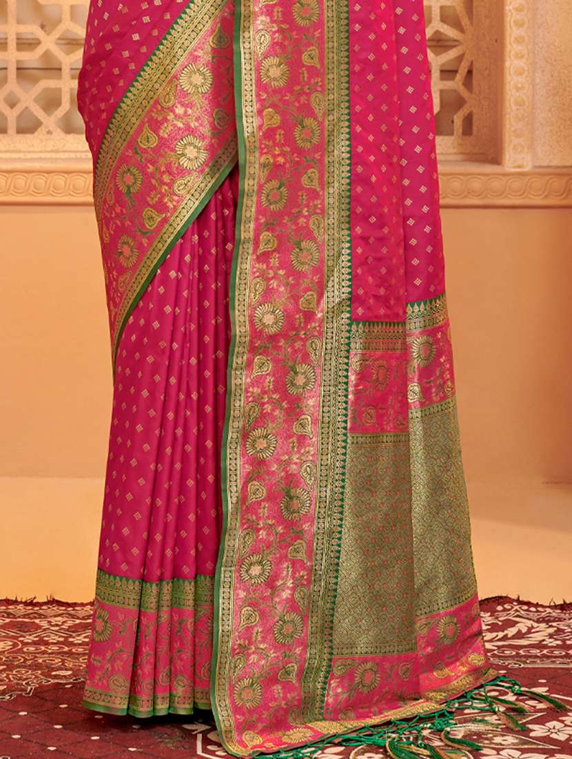 women self design kanjivaram saree with blouse - 22227039 -  Standard Image - 2