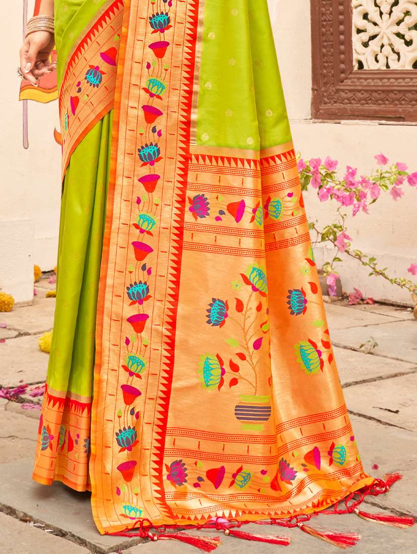 women self design paithani saree with blouse - 22227054 -  Standard Image - 2