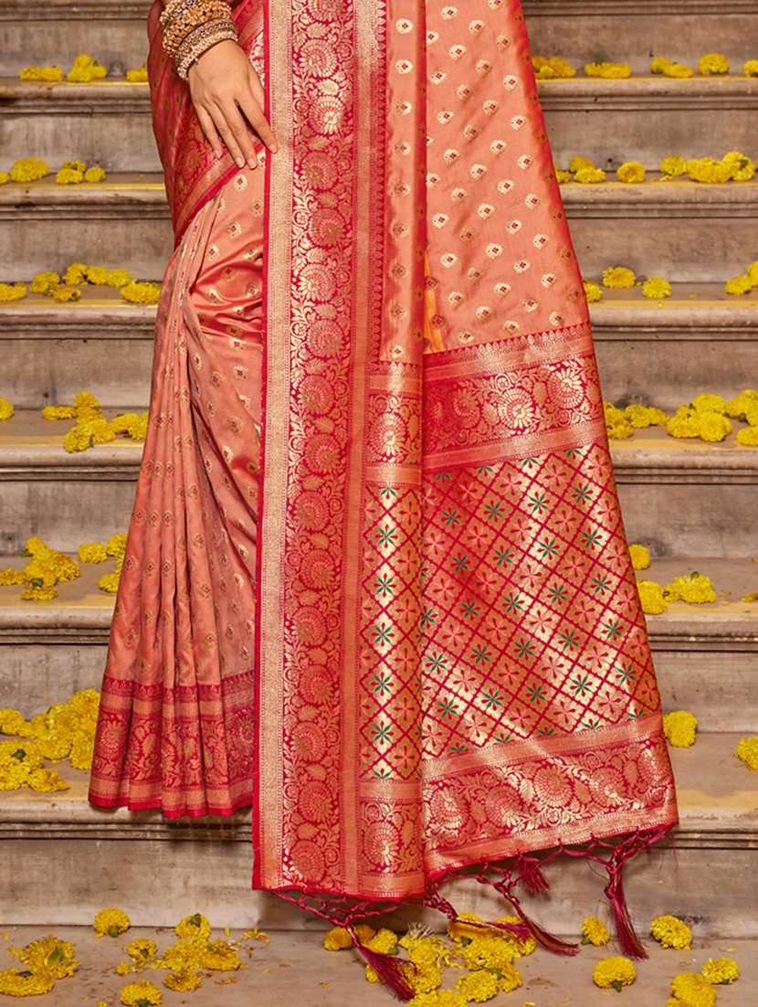 women self design kanjivaram saree with blouse - 22227065 -  Standard Image - 2