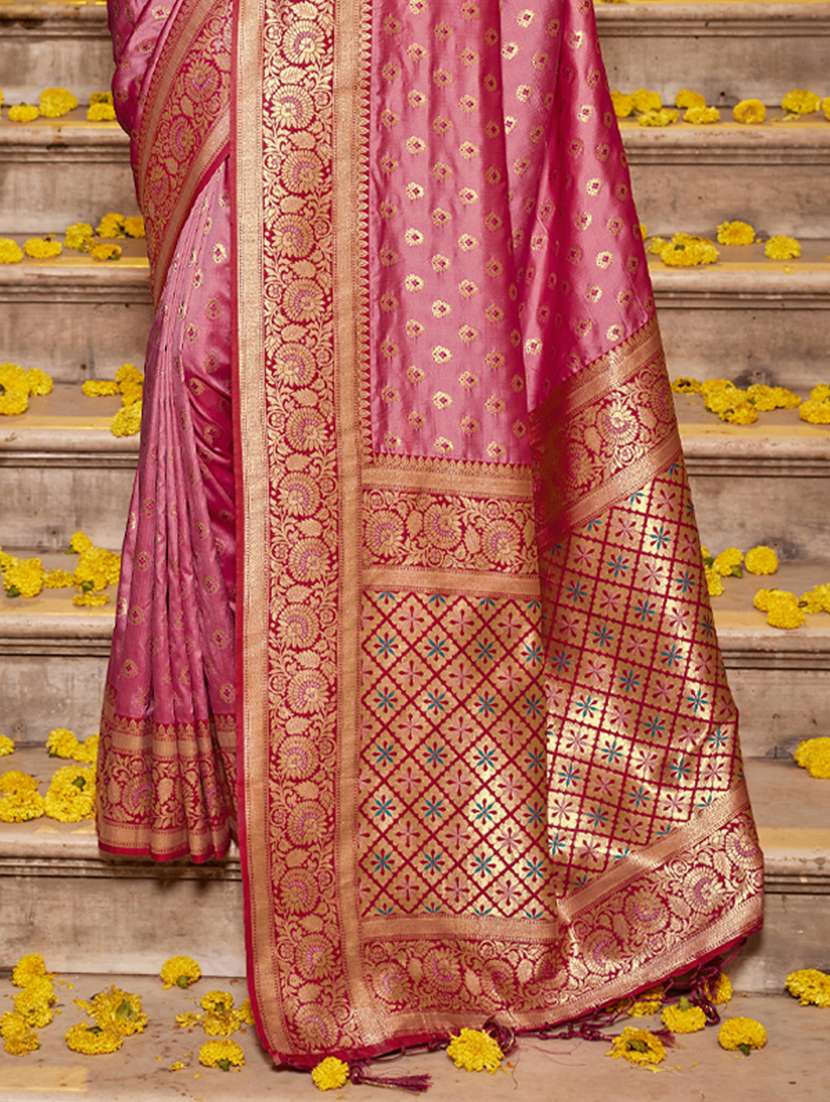 women self design kanjivaram saree with blouse - 22227066 -  Standard Image - 2