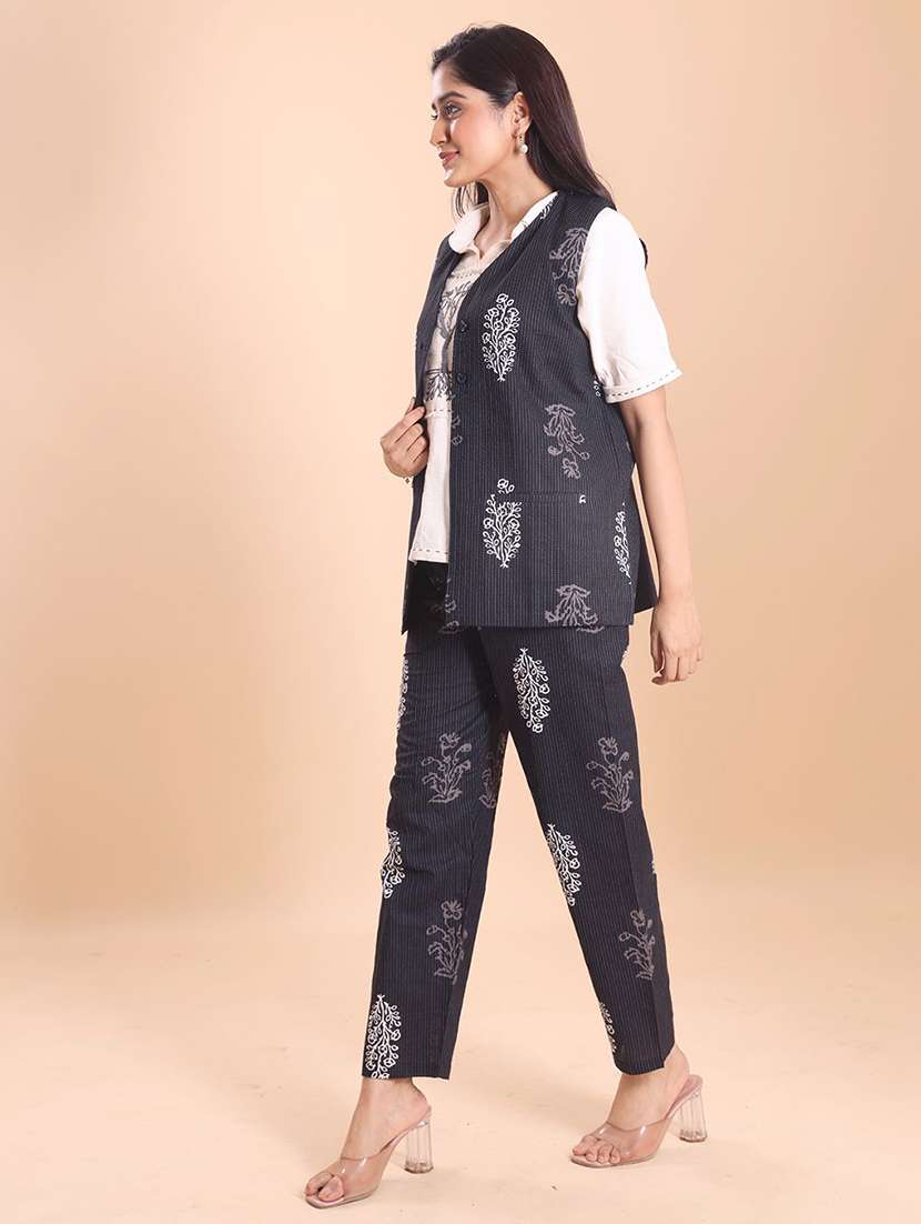 women printed top and trouser co-ord set - 22227123 -  Standard Image - 2