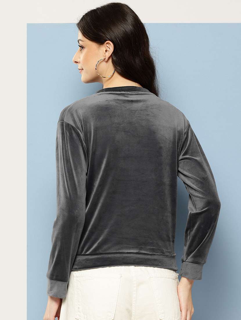 women printed long sleeve sweatshirt - 22227125 -  Standard Image - 2