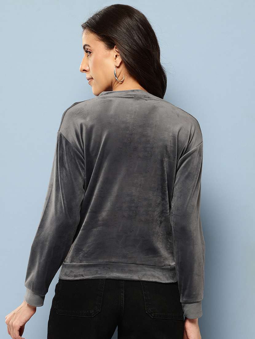 women printed long sleeve sweatshirt - 22227129 -  Standard Image - 2