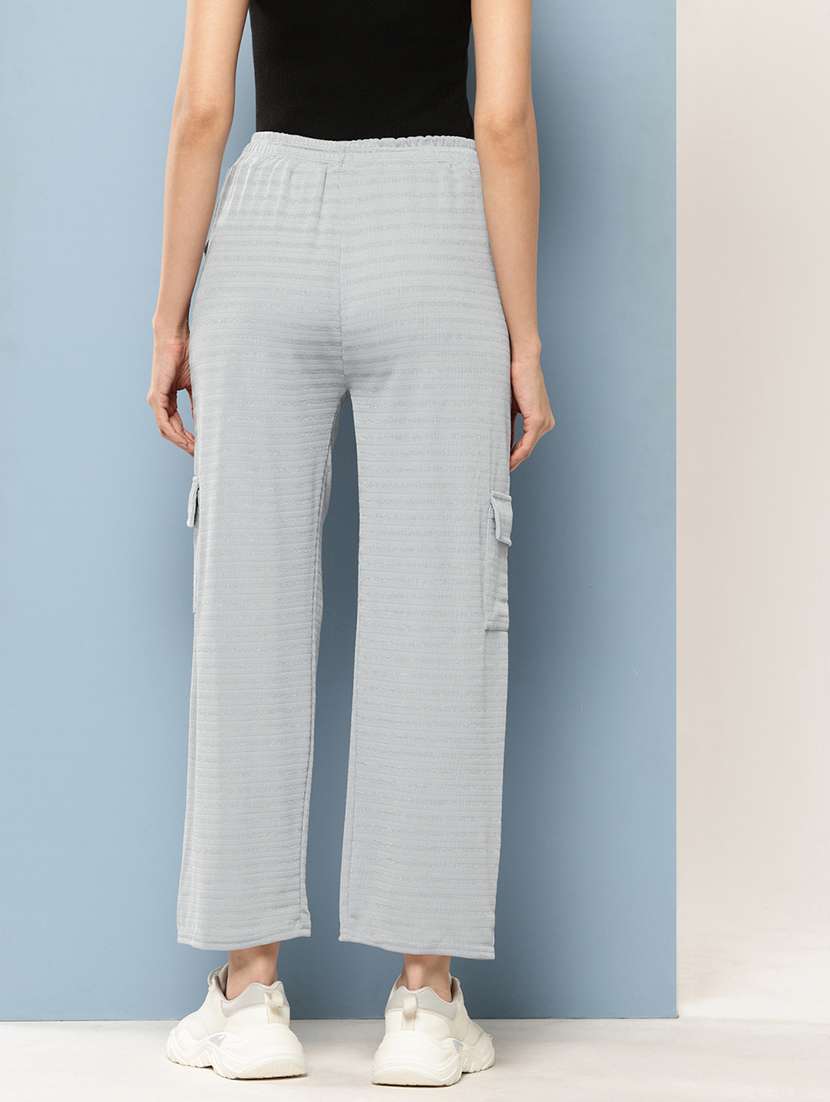 women solid mid rise cargo - 22227133 -  Standard Image - 2