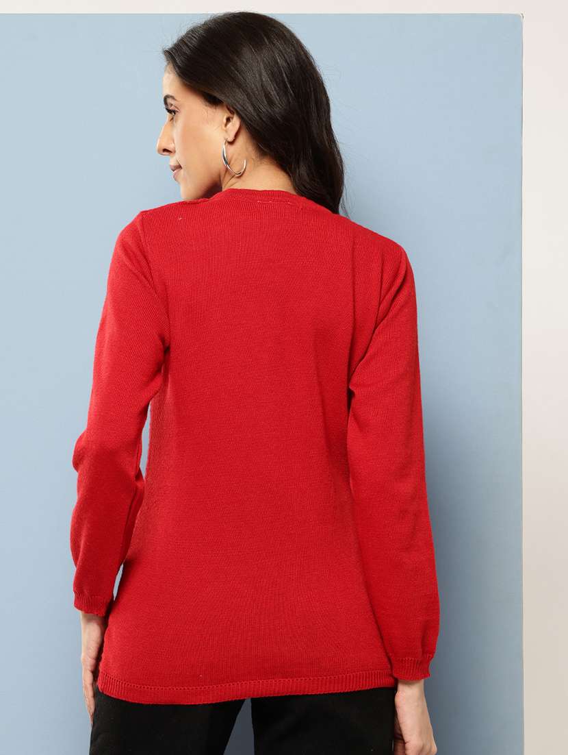 women self design long sleeve cardigan - 22227145 -  Standard Image - 2