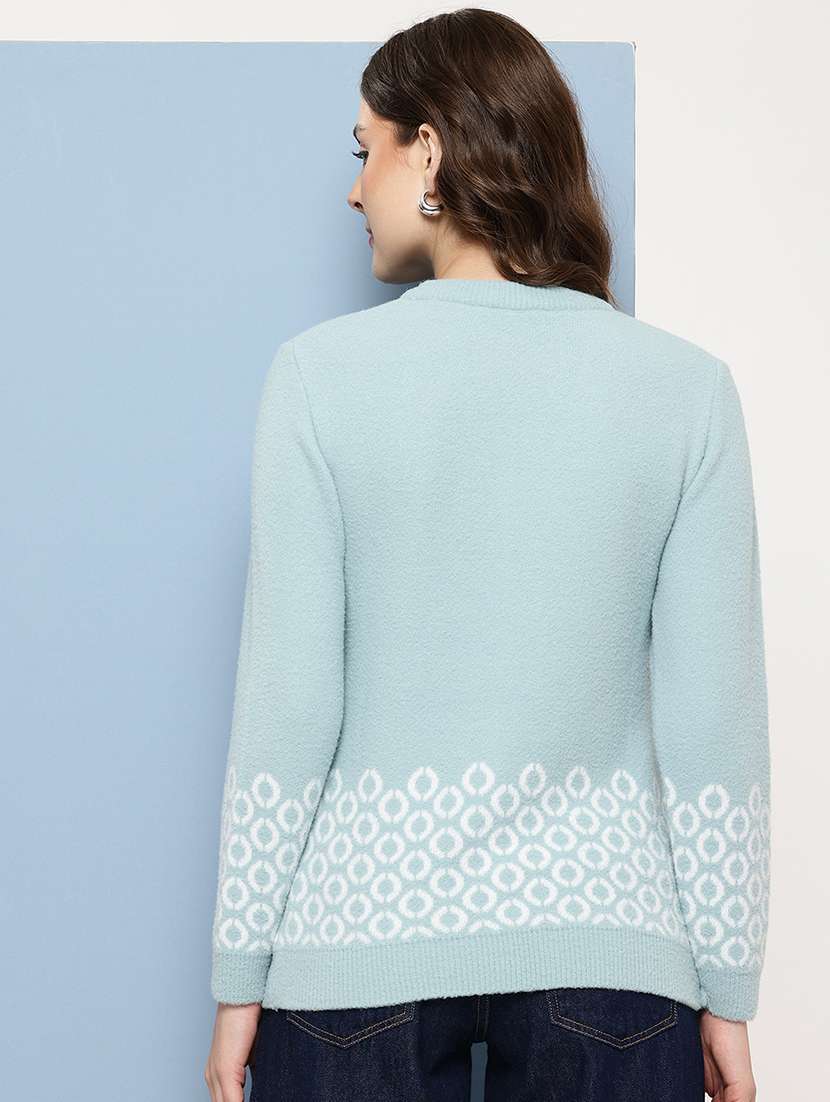 women self design long sleeve pullover - 22227148 -  Standard Image - 2