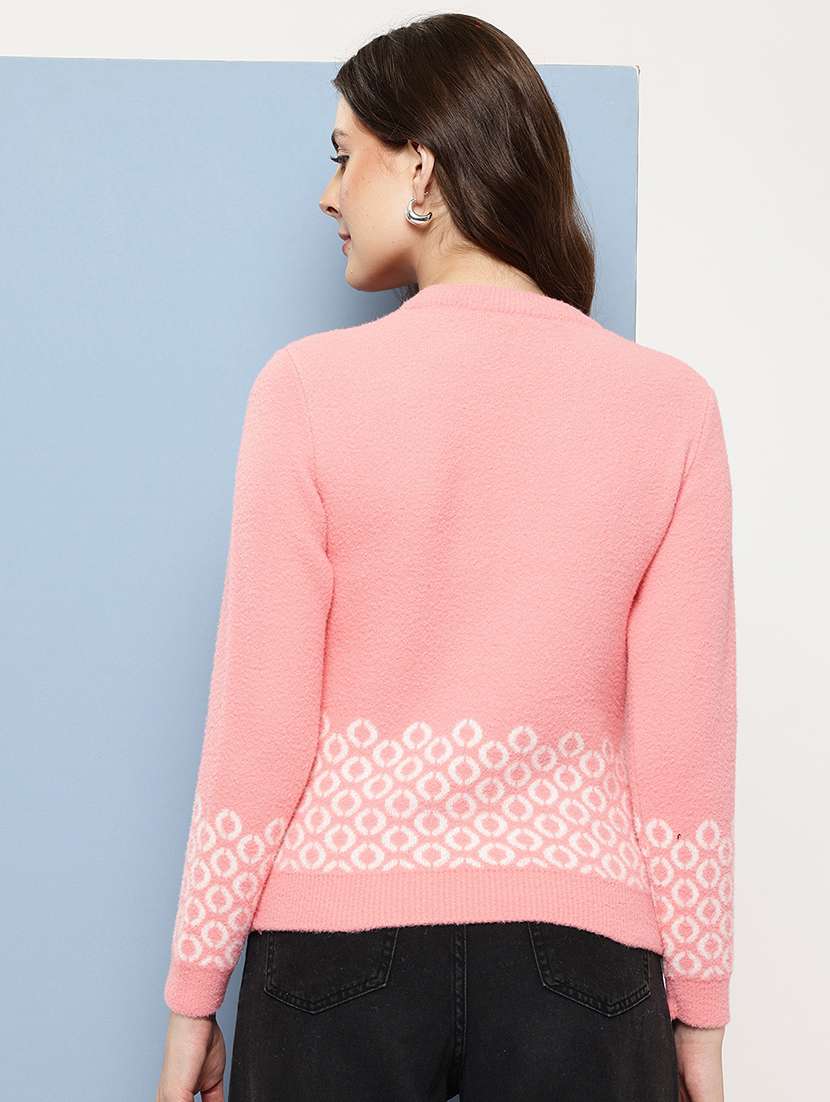 women self design long sleeve pullover - 22227149 -  Standard Image - 2