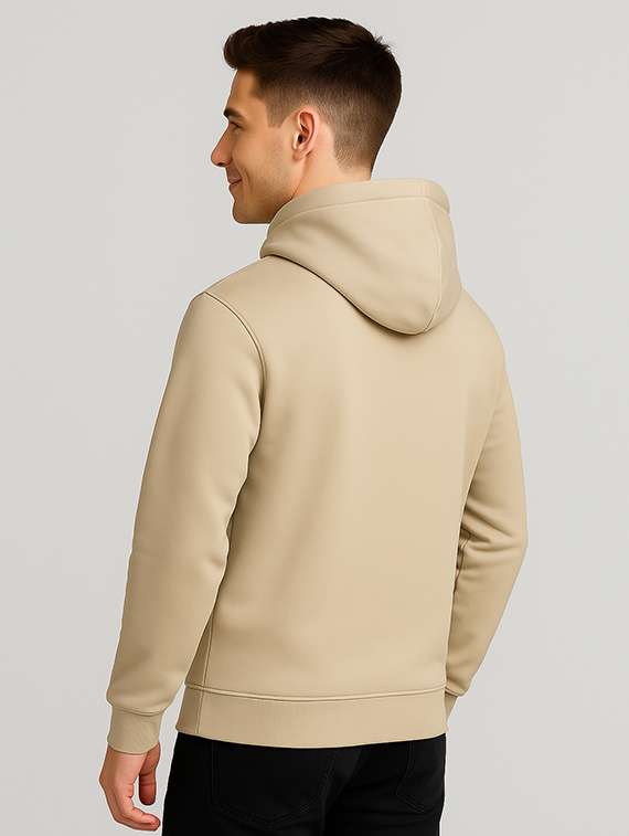 beige fleece plain sweatshirt - 22227207 -  Standard Image - 2