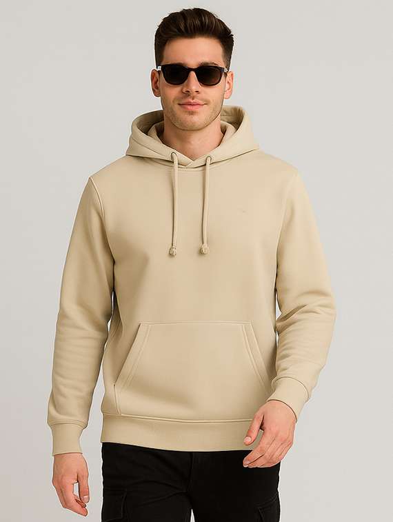 men solid long sleeve regular fit sweatshirt