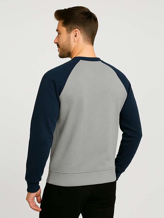men color block long sleeve regular fit sweatshirt - 22227236 -  Standard Image - 2