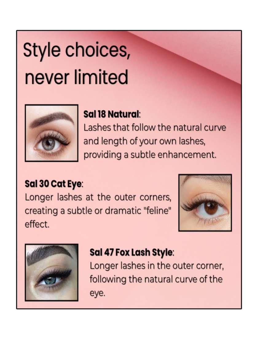 bobi self adhesive eyelashes sa47 outer edge lift bold curved look no glue reusable stick on - 22227357 -  Standard Image - 7