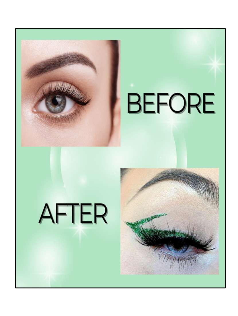 bobi glitter eyeliner delivers a radiant shimmer with every stroke combining intense colour with dazzling micro-fine glitter - 22227361 -  Standard Image - 2