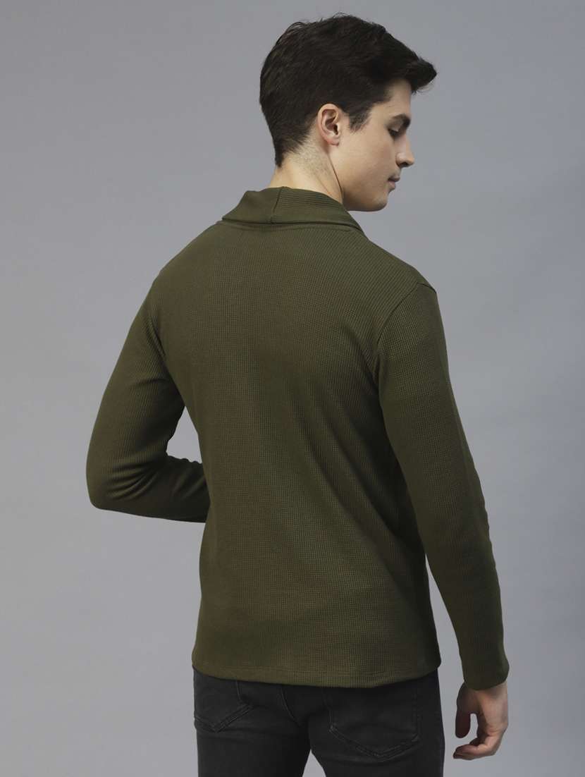 men self design long sleeve regular fit cardigan - 22227438 -  Standard Image - 2