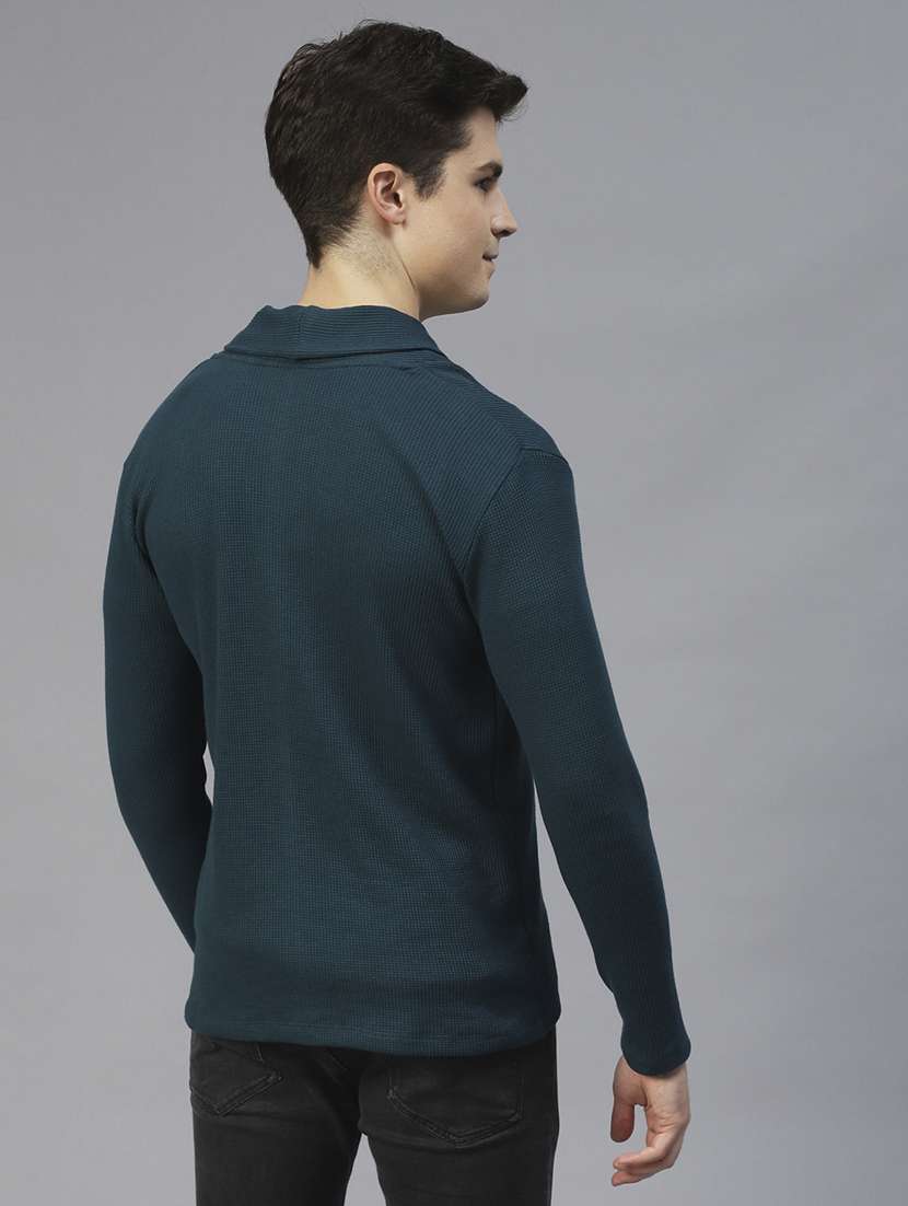 men self design long sleeve regular fit cardigan - 22227440 -  Standard Image - 2