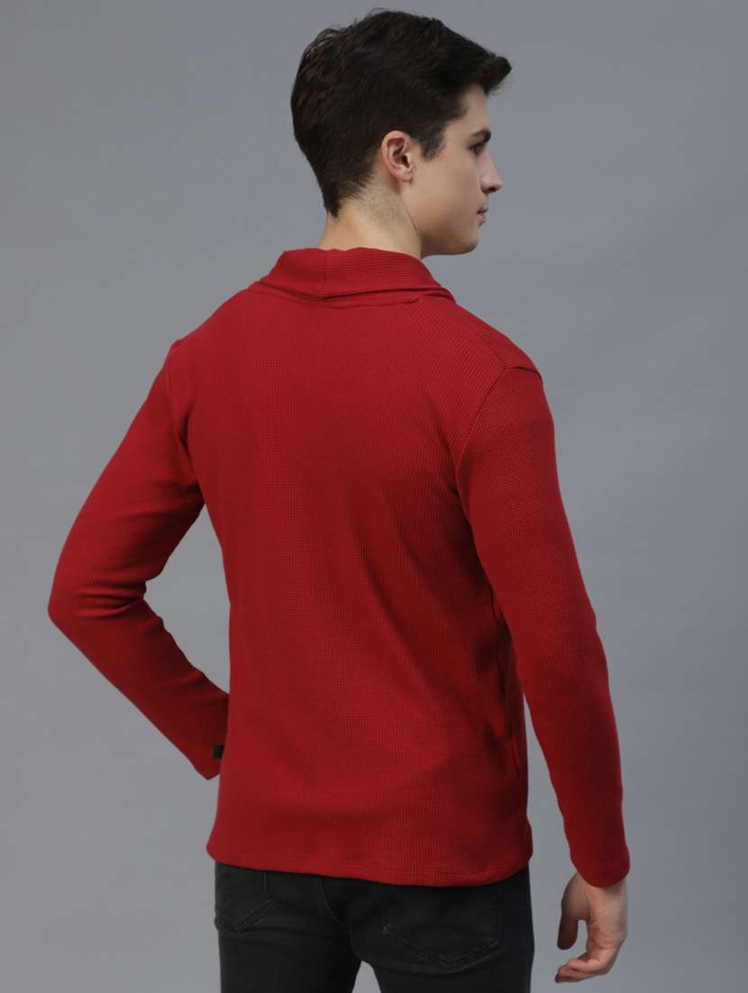 men self design long sleeve regular fit cardigan - 22227441 -  Standard Image - 2