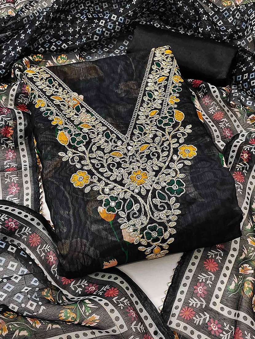 women floral embroidered unstitched suit set - 22227526 -  Standard Image - 2