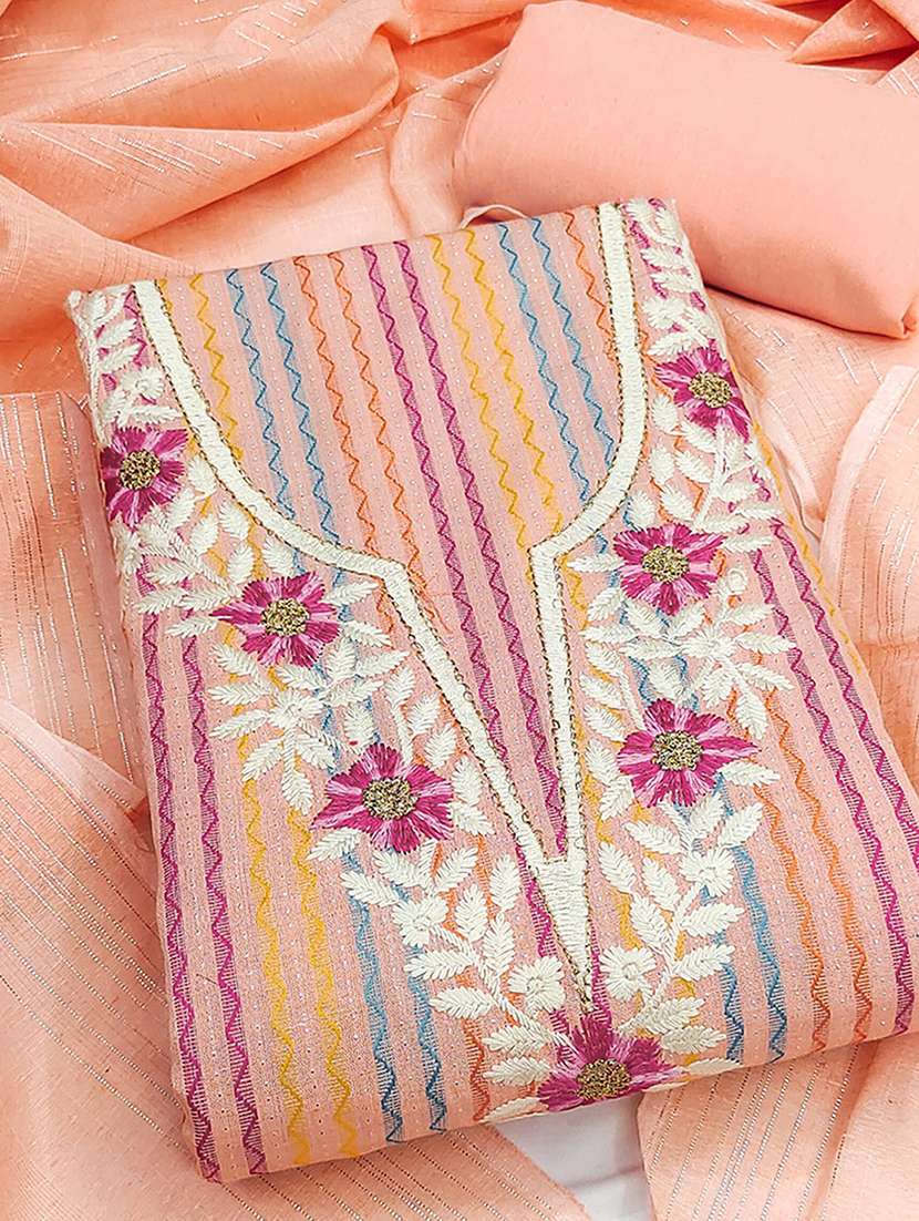 women self design embroidered unstitched suit set - 22227534 -  Standard Image - 2