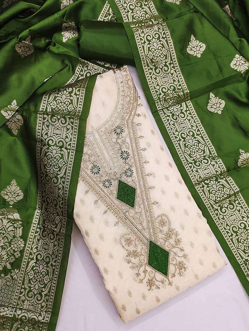 women self design embroidered unstitched suit set - 22227567 -  Standard Image - 2