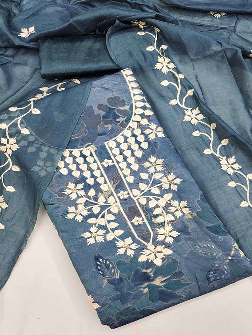 women floral embroidered unstitched suit set - 22227574 -  Standard Image - 2