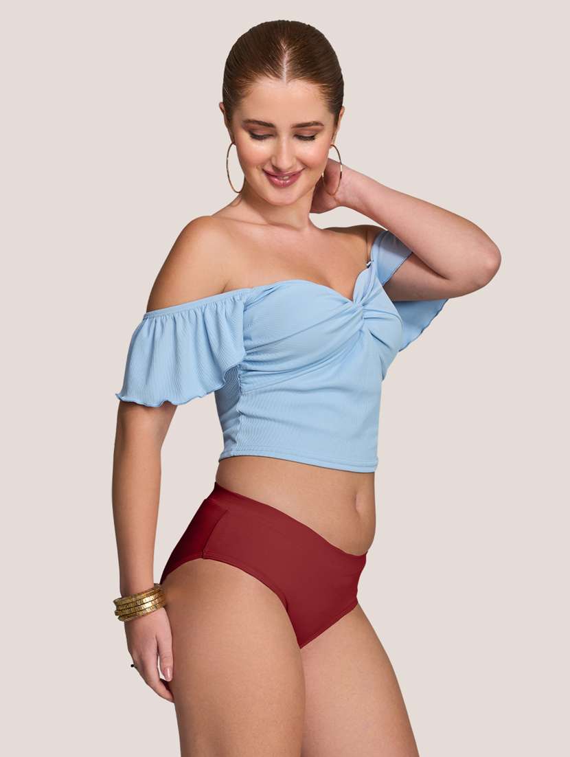 women pack of 2 solid mid rise panty - 22227630 -  Standard Image - 2