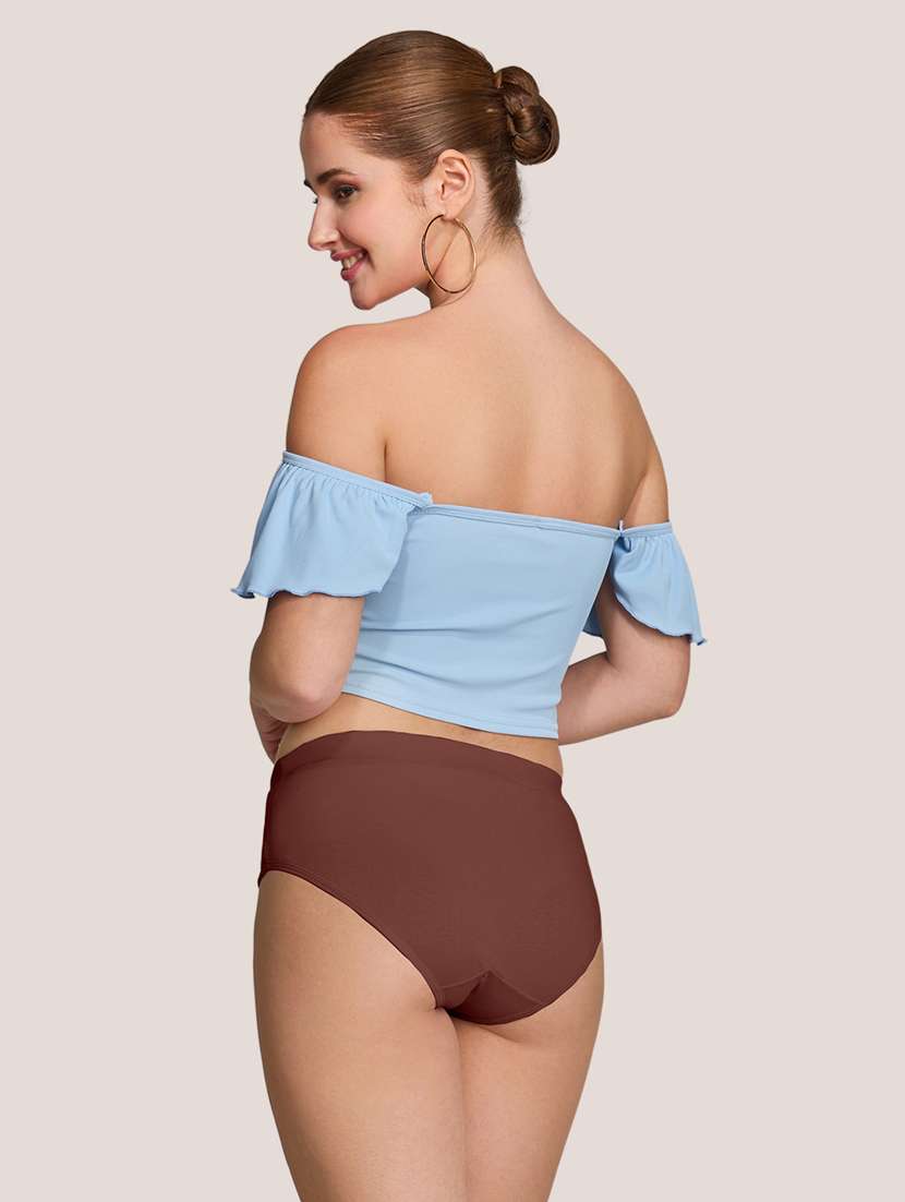 women pack of 3 solid mid rise panty - 22227639 -  Standard Image - 2