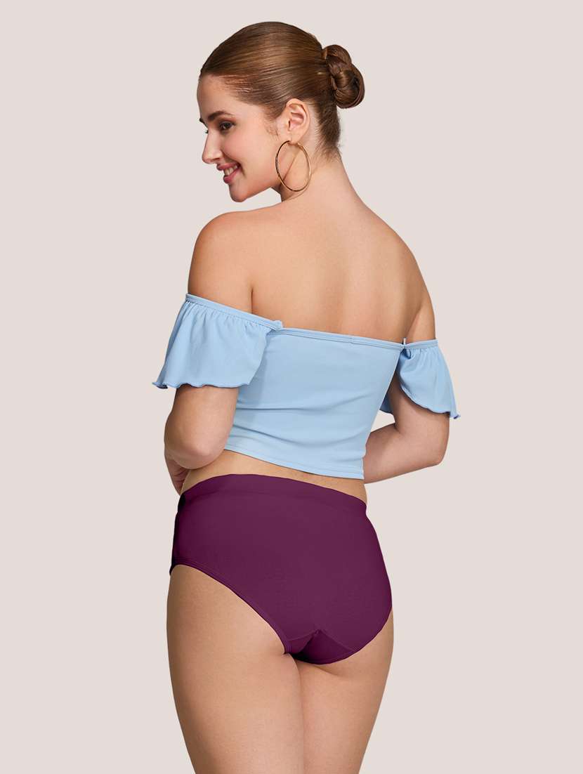 women pack of 3 solid mid rise panty - 22227640 -  Standard Image - 2