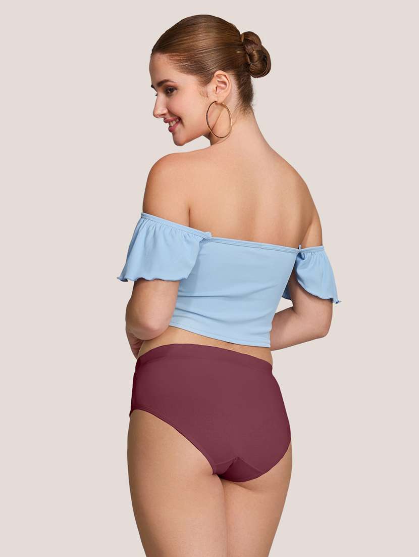 women pack of 3 solid mid rise panty - 22227641 -  Standard Image - 2