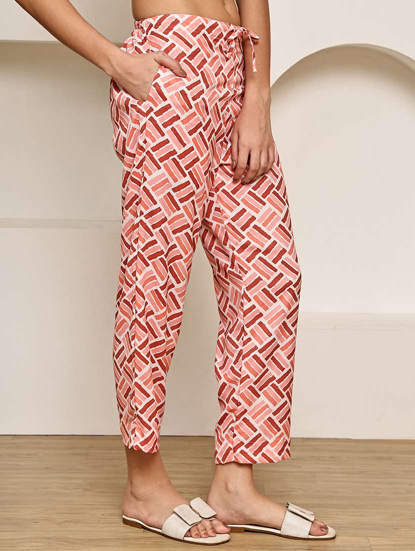 women printed mid rise straight palazzo - 22227702 -  Standard Image - 2