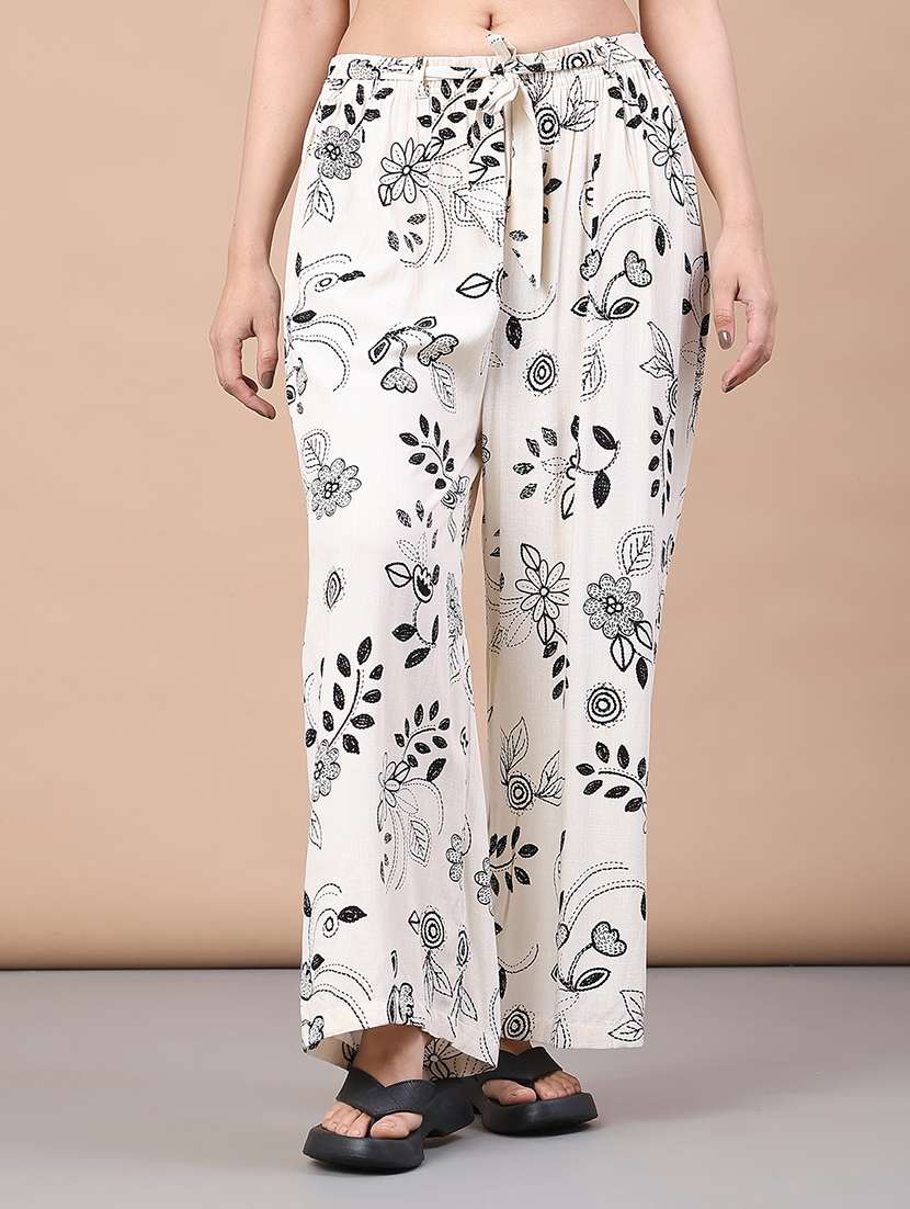 women floral high rise palazzo