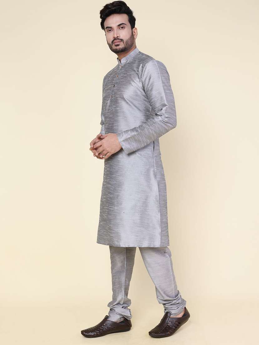 men self design long sleeve kurta churidar ethnic wear set - 22228022 -  Standard Image - 2