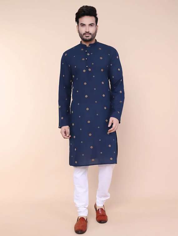 men self design long sleeve kurta churidar ethnic wear set - 22228073 -  Standard Image - 2