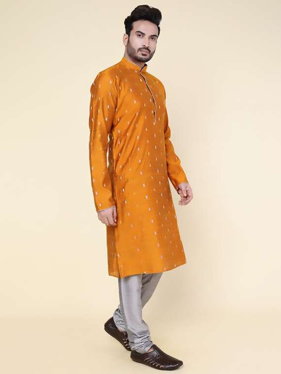 men self design long sleeve kurta churidar ethnic wear set - 22228082 -  Standard Image - 2