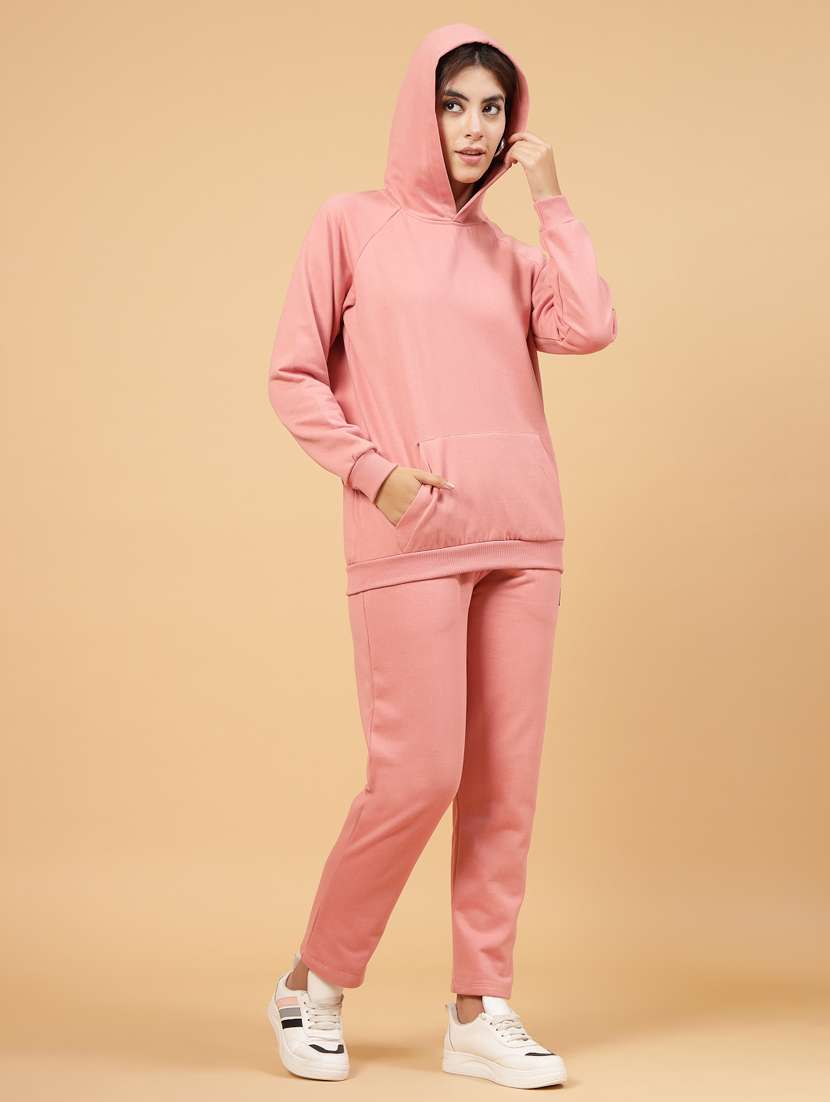 women solid sweatshirt and trouser co-ord set - 22228187 -  Standard Image - 2