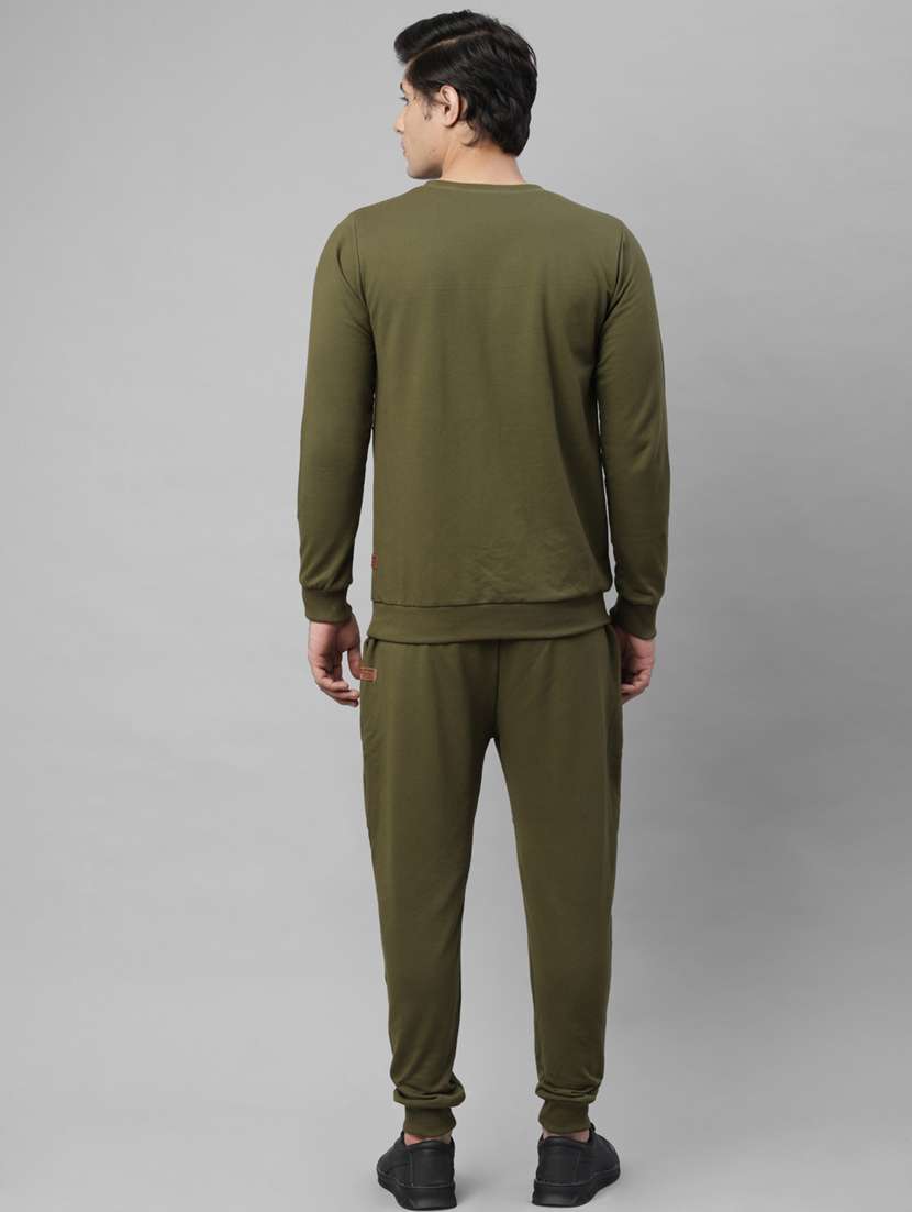 men solid long sleeve full length track suit - 22228206 -  Standard Image - 2