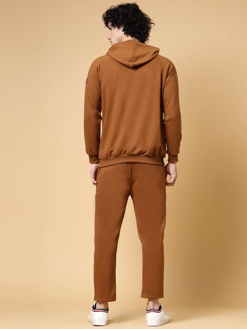 men solid long sleeve full length track suit - 22228214 -  Standard Image - 2