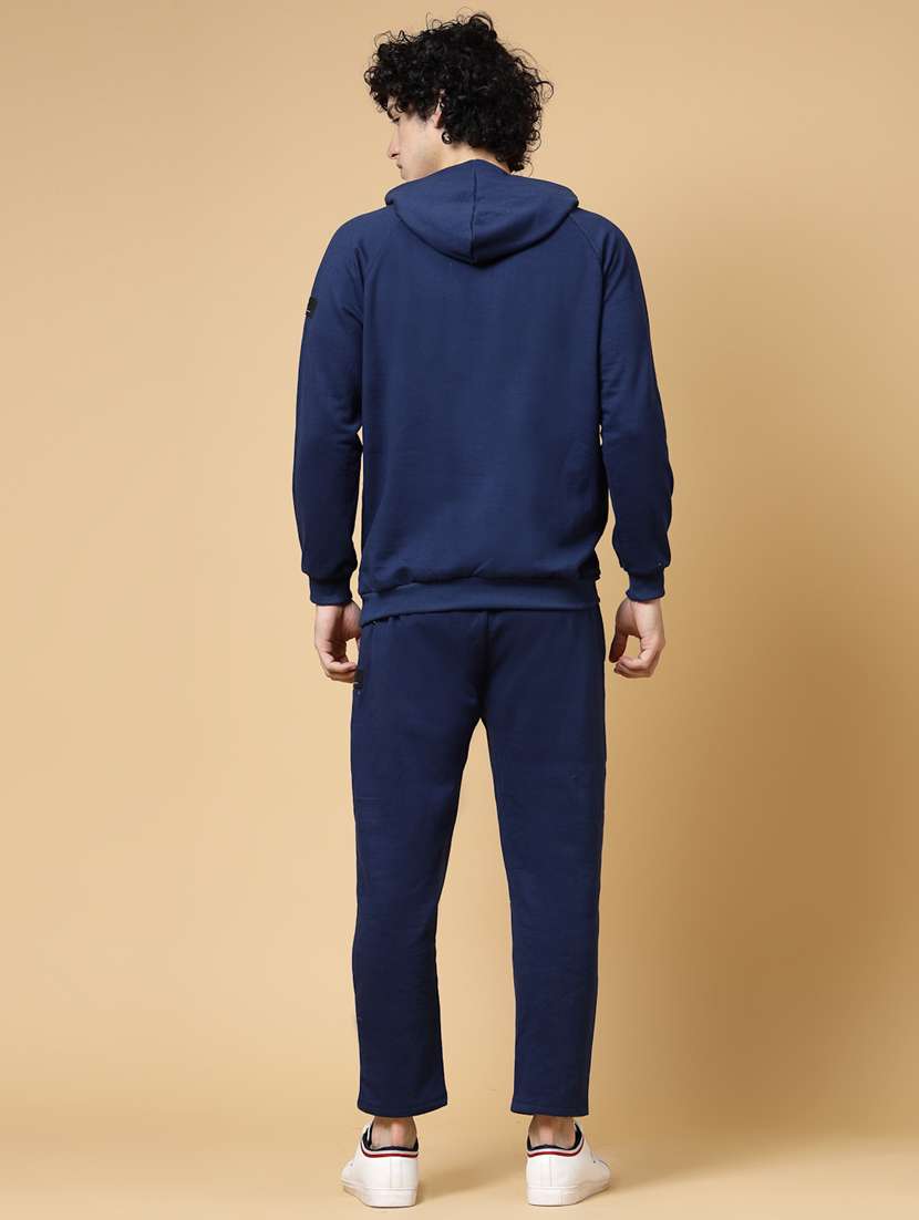 men solid long sleeve full length track suit - 22228215 -  Standard Image - 2
