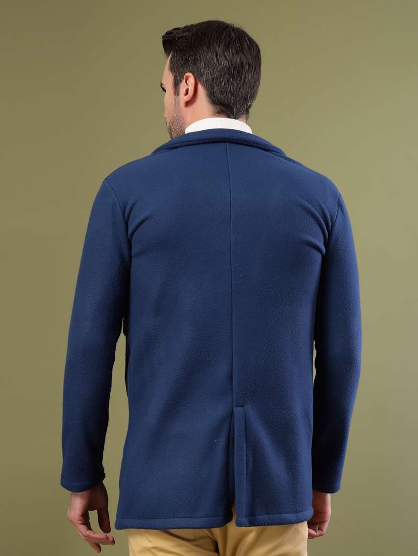 men solid lapel collar overcoat - 22228226 -  Standard Image - 2