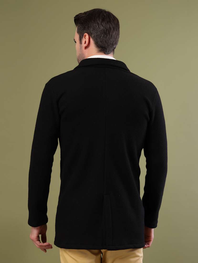 men solid lapel collar overcoat - 22228228 -  Standard Image - 2