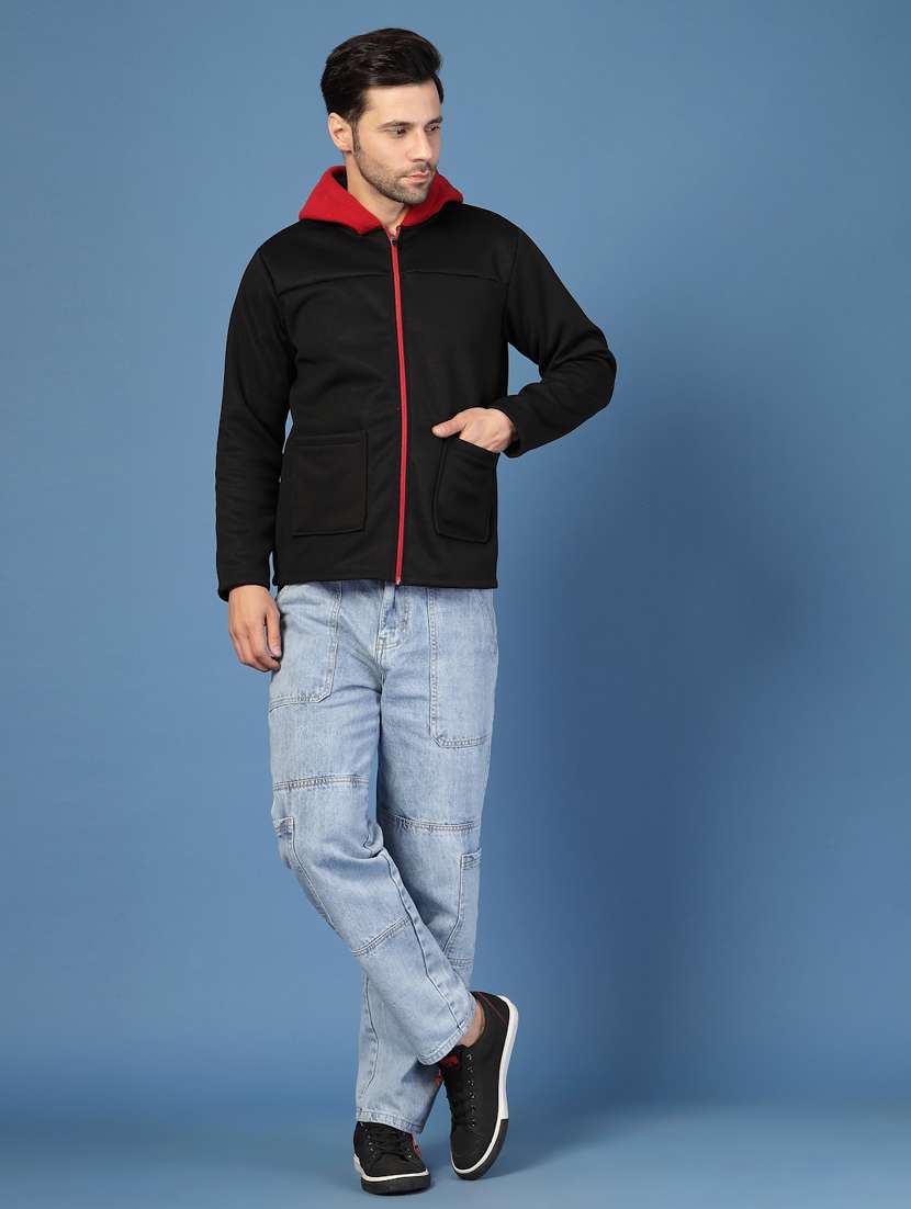 men solid long sleeve regualr fit casual jacket - 22228235 -  Standard Image - 2