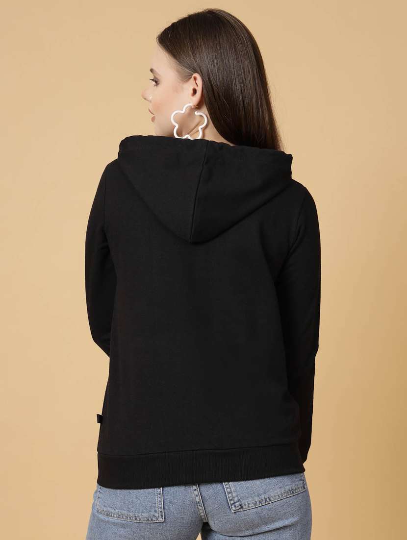 women printed long sleeve hooded sweatshirt - 22228260 -  Standard Image - 2