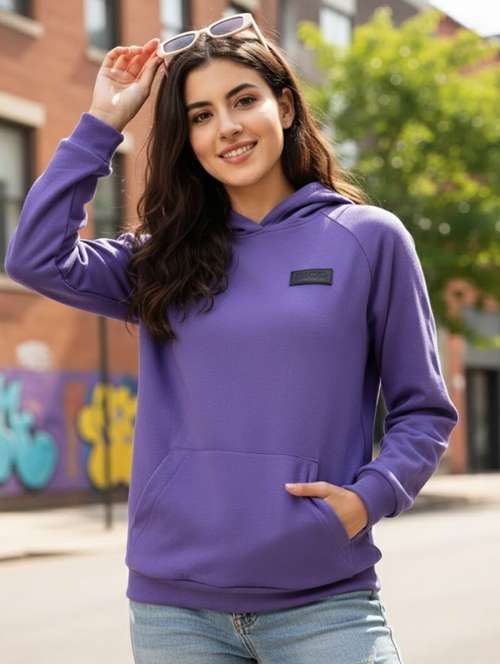 Women Printed Long Sleeve Hooded Sweatshirt