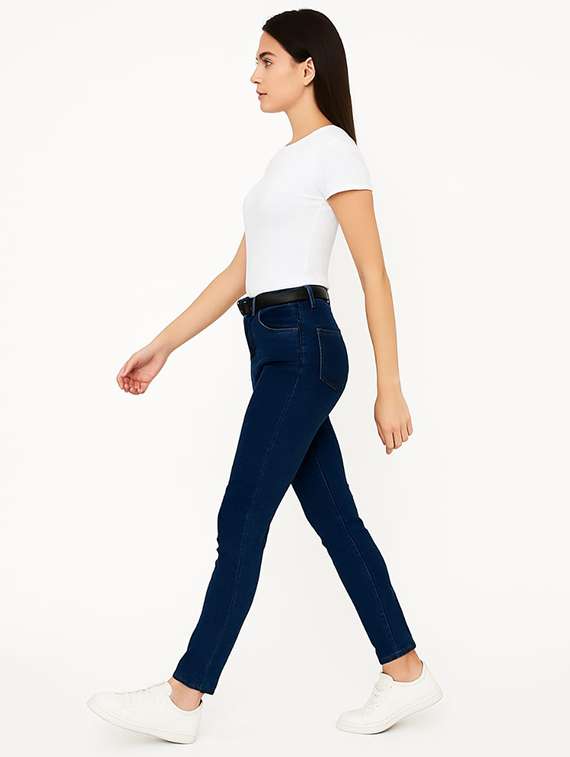 women solid mid rise slim fit jean - 22228303 -  Standard Image - 2