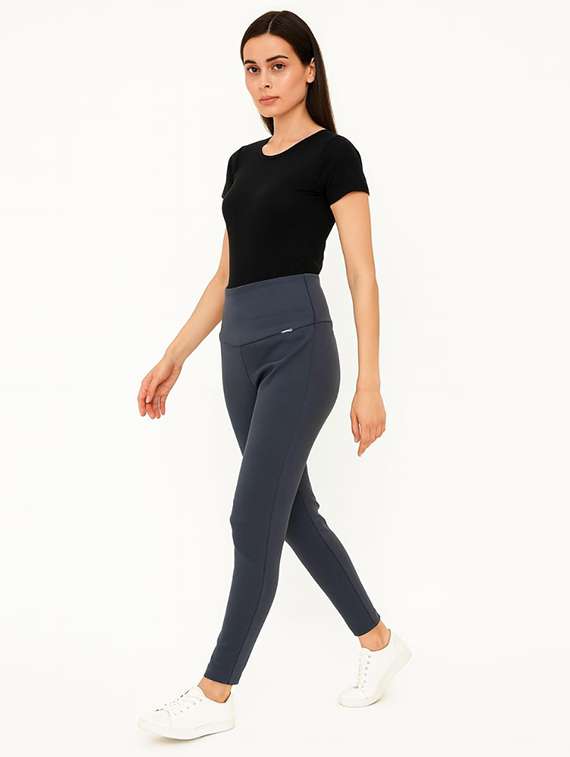 women solid mid rise slim fit jegging - 22228310 -  Standard Image - 2