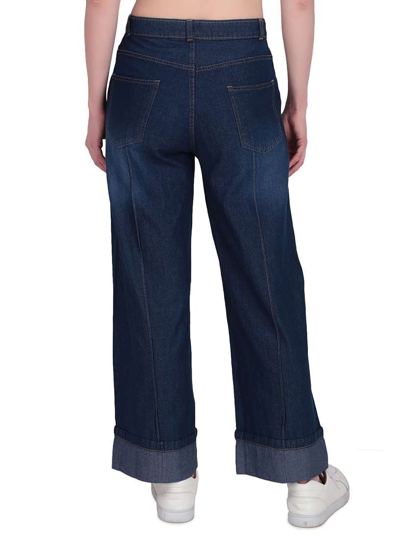 women washed mid rise wide leg jean - 22228348 -  Standard Image - 2