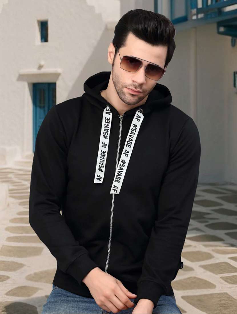 men solid long sleeve regular fit sweatshirt