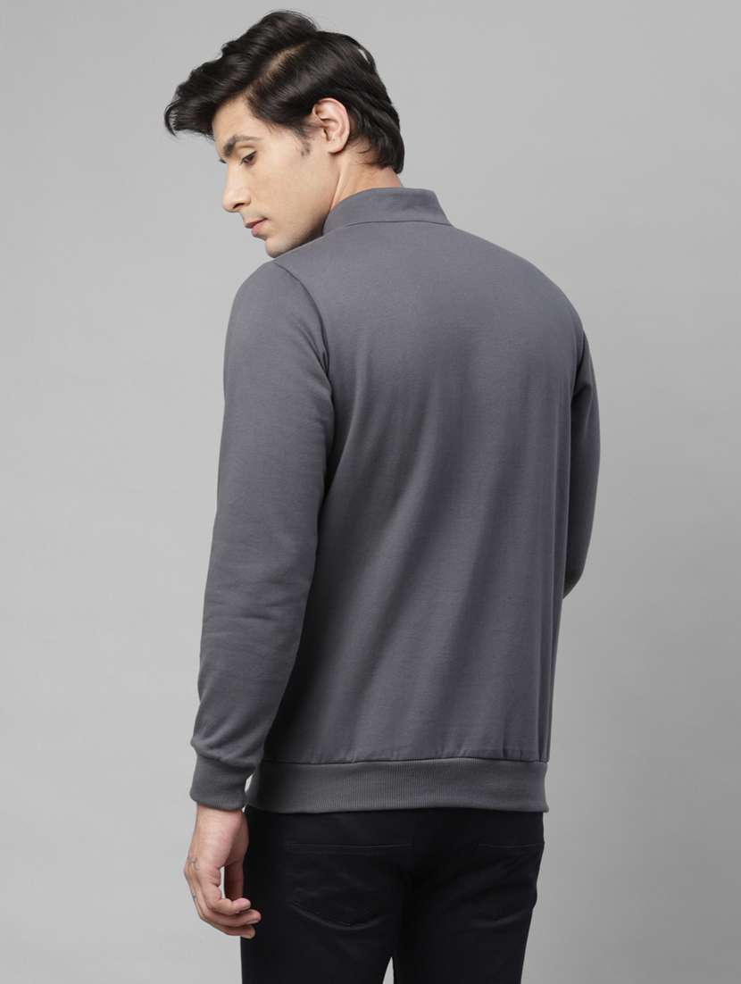 men solid long sleeve regular fit sweatshirt - 22228598 -  Standard Image - 2