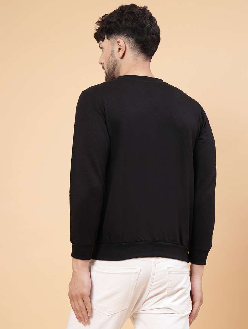 men solid long sleeve slim fit sweatshirt - 22228611 -  Standard Image - 2