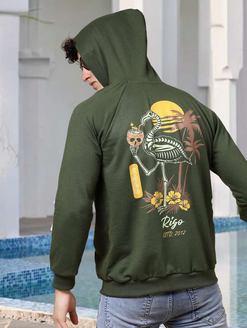 men back print long sleeve regular fit sweatshirt