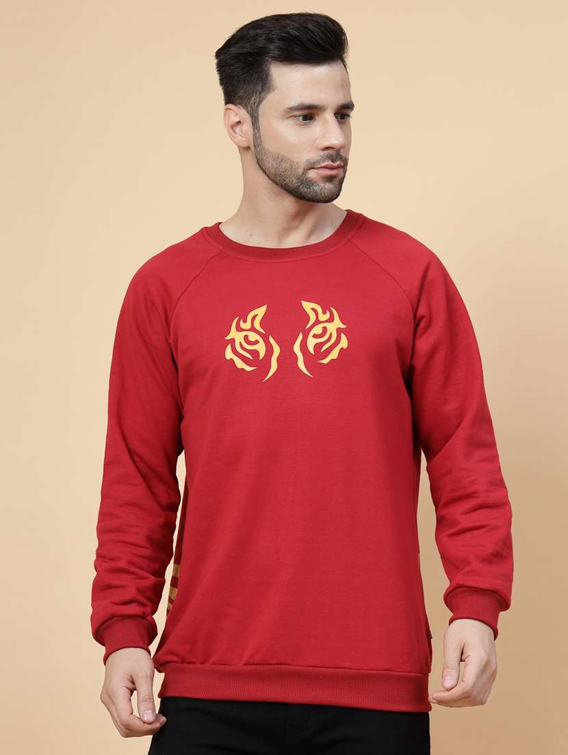 men front & back print long sleeve regular fit sweatshirt - 22228623 -  Standard Image - 2