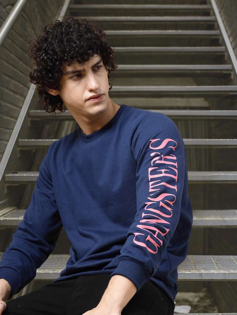 men back print long sleeve regular fit sweatshirt - 22228624 -  Standard Image - 2